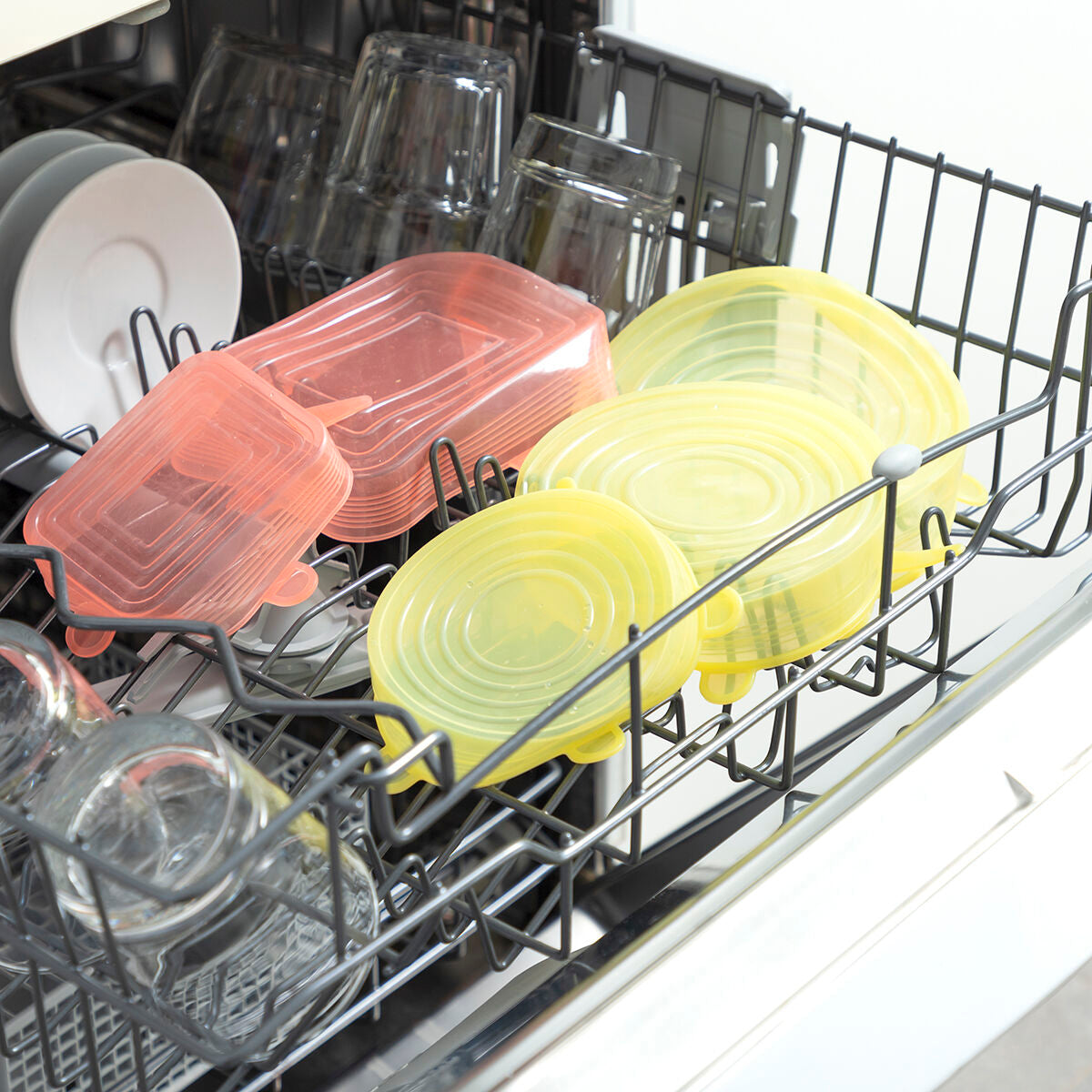 Jeu de 10 Couvercles de Cuisine Réutilisables et Réglables Lilyd InnovaGoods