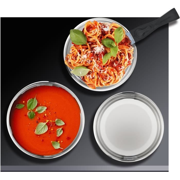 Batterie de cuisine induction - Arthur Martin - AM2238 - Acier inoxydable - 10 pieces - Poignée amovible - Tous feux dont induction
