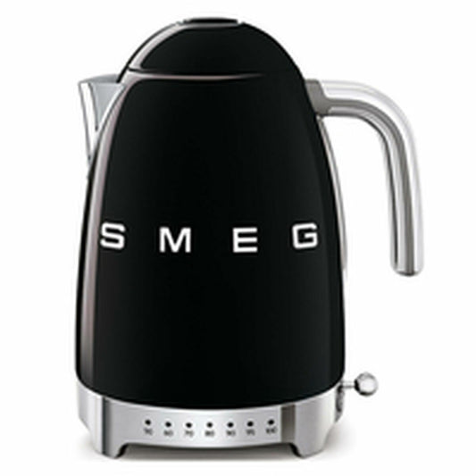Smeg, Bouilloire à Température Variable KLF04BLEU 1,7 L, Plusieurs Température, Filtre Anticalcaire Lavable, Arrêt Automatique de Sécurité, Indicateur de Niveau d'Eau, Range Câble, 2400W, Noir