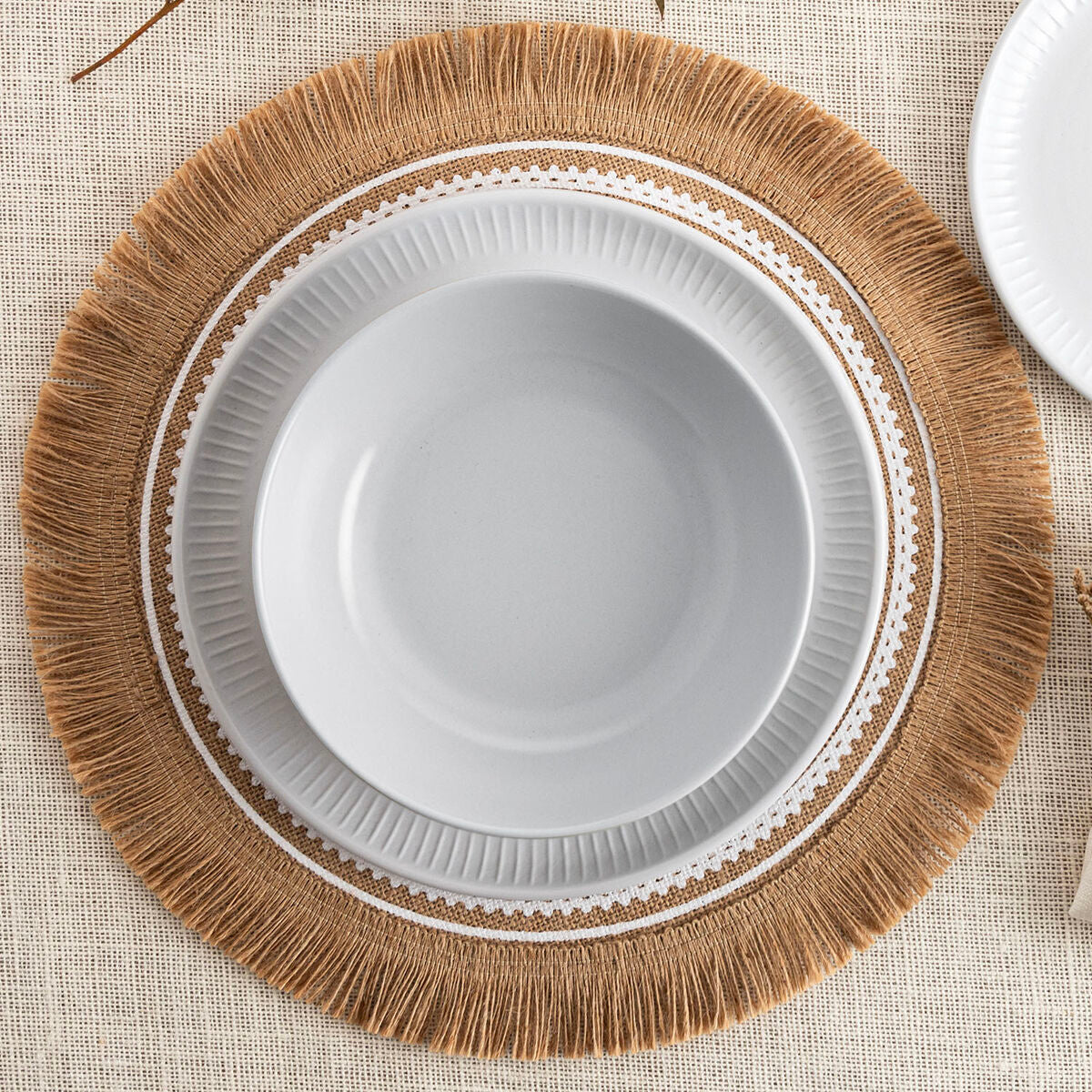 Assiettes Bidasoa Moana Gris Céramique 12 Pièces
